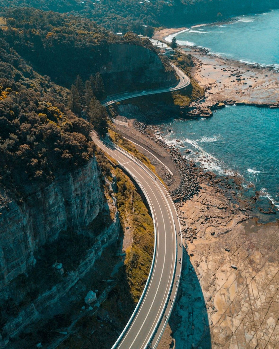 Coastal road near Sydney and the South Coast